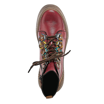 Spring Step Women's Yeba Bordeaux Multi EU 37 / US 6.5-7