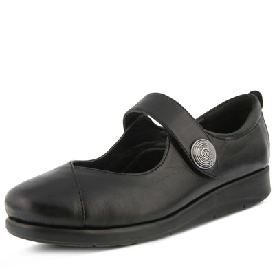 Spring Step Women's ZEMIRA Mary Jane Flat, Black, 5