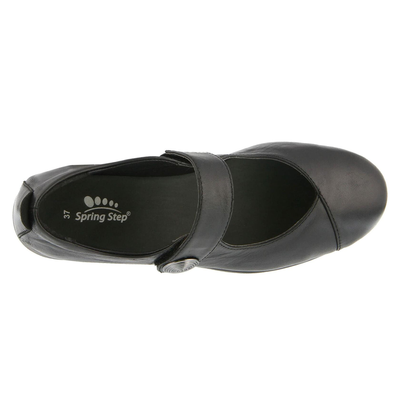 Spring Step Women's ZEMIRA Mary Jane Flat, Black, 5