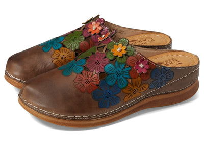 Spring Step L'Artiste Women's Augi Clog Grey Multi EU 38 / US 7.5-8