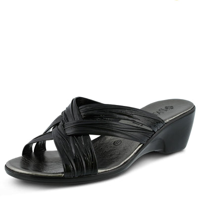 PATRIZIA Women's Apricot Sandals Black EU 41 / US 9.5-10