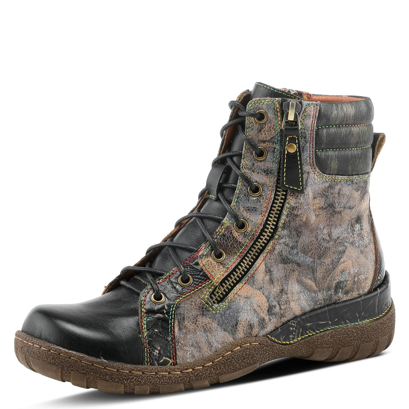 Spring Step L'Artiste Women's Jadeite Boots Navy Multi EU 37 / US 6.5-7