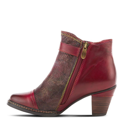 Spring Step L'Artiste Women's Captivate Leather Bootie Bordeaux Multi EU 39 / US 8.5