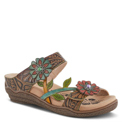Spring Step L'Artiste Women's Aymee Slide Sandal Taupe Multi EU 41 / US 9.5-10