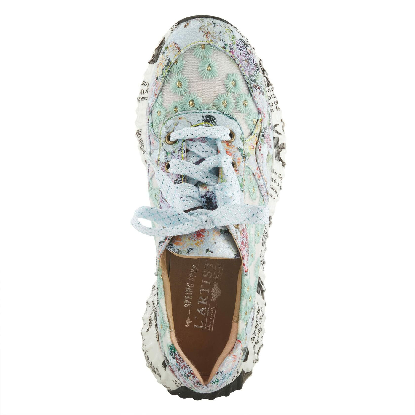 Spring Step L'Artiste Women's Daisymae Fashion Sneaker Blue Multi EU 41 / US 9.5-10