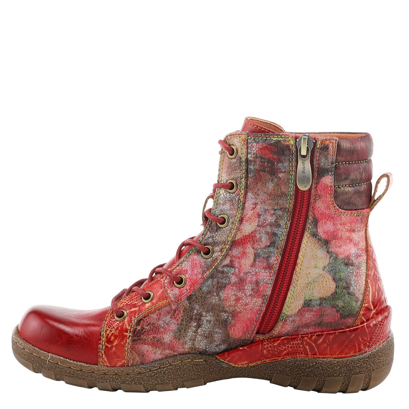 Spring Step L'Artiste Women's Jadeite Boots Red Multi EU 41 / US 9.5-10