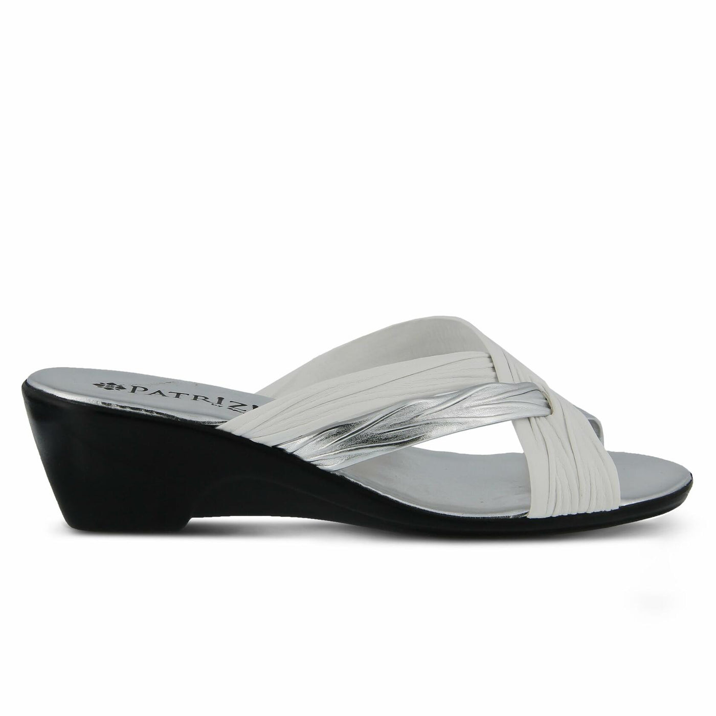 PATRIZIA Women's Apricot Slide Wedge Sandal White EU 35/5