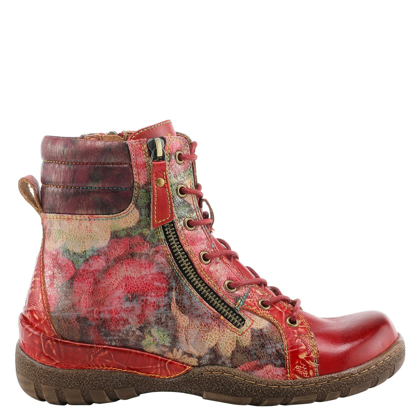 Spring Step L'Artiste Women's Jadeite Boots Red Multi EU 39 / US 8.5