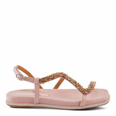 PATRIZIA Women's SHINYQUEEN Flat Sandals Tan EU 42 / US 10.5-11