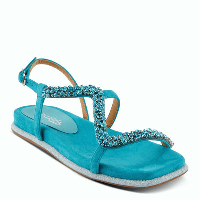 PATRIZIA Women's SHINYQUEEN Flat Sandals Turquoise EU 35 / US 5