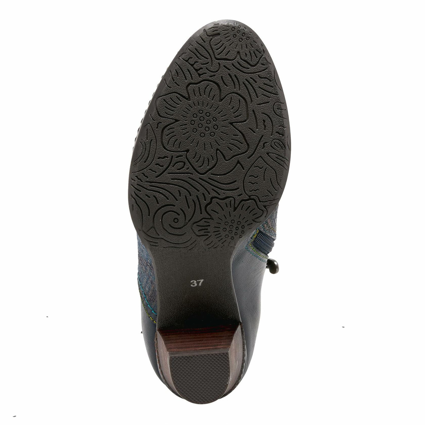 Spring Step L'Artiste Women's Captivate Leather Bootie Navy Multi EU 42 / US 10.5-11