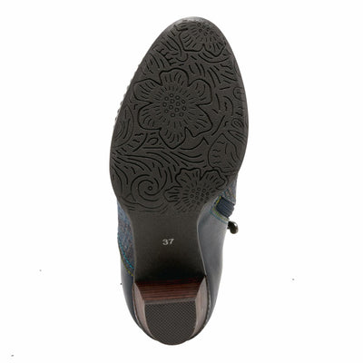 Spring Step L'Artiste Women's Captivate Leather Bootie Navy Multi EU 42 / US 10.5-11