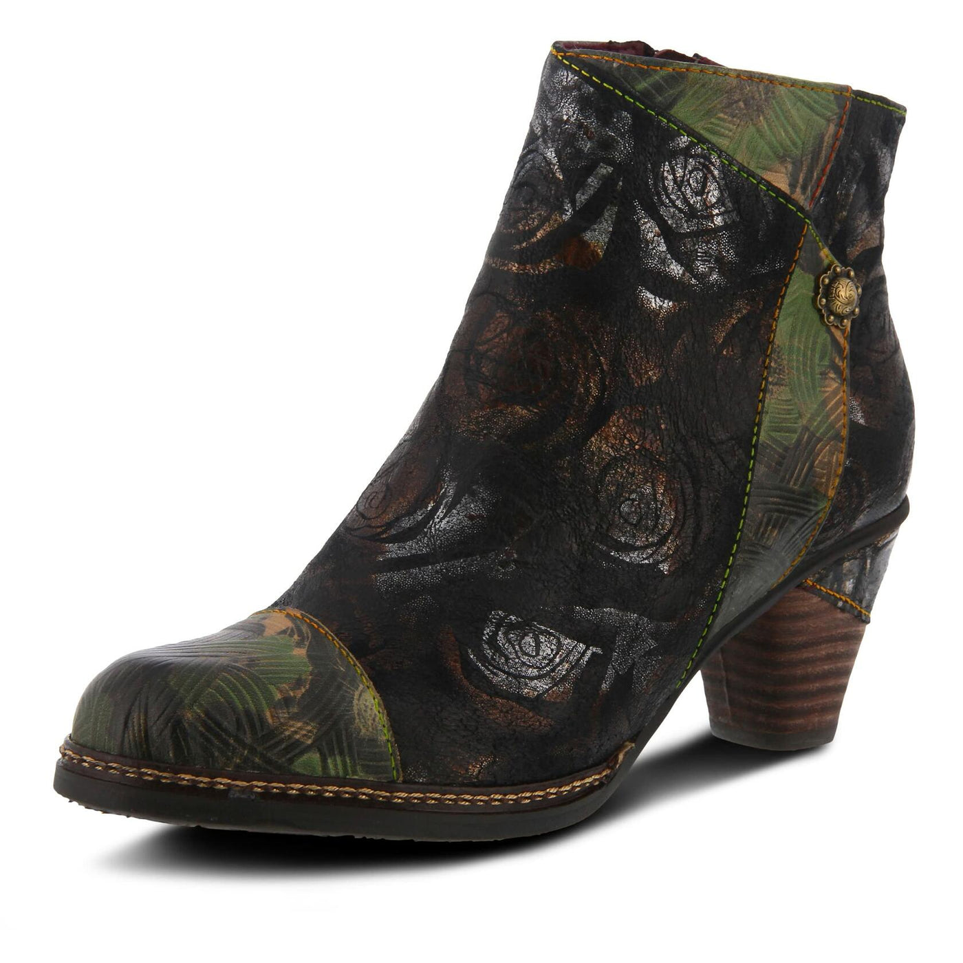 Spring Step L'Artiste Women's Waterlily Boots Black Multi EU 41 / US 9.5-10