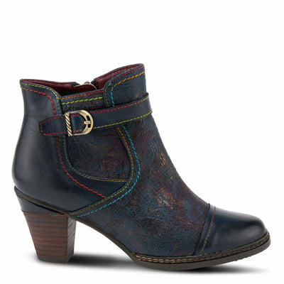 Spring Step L'Artiste Women's Captivate Leather Bootie Navy Multi EU 42 / US 10.5-11