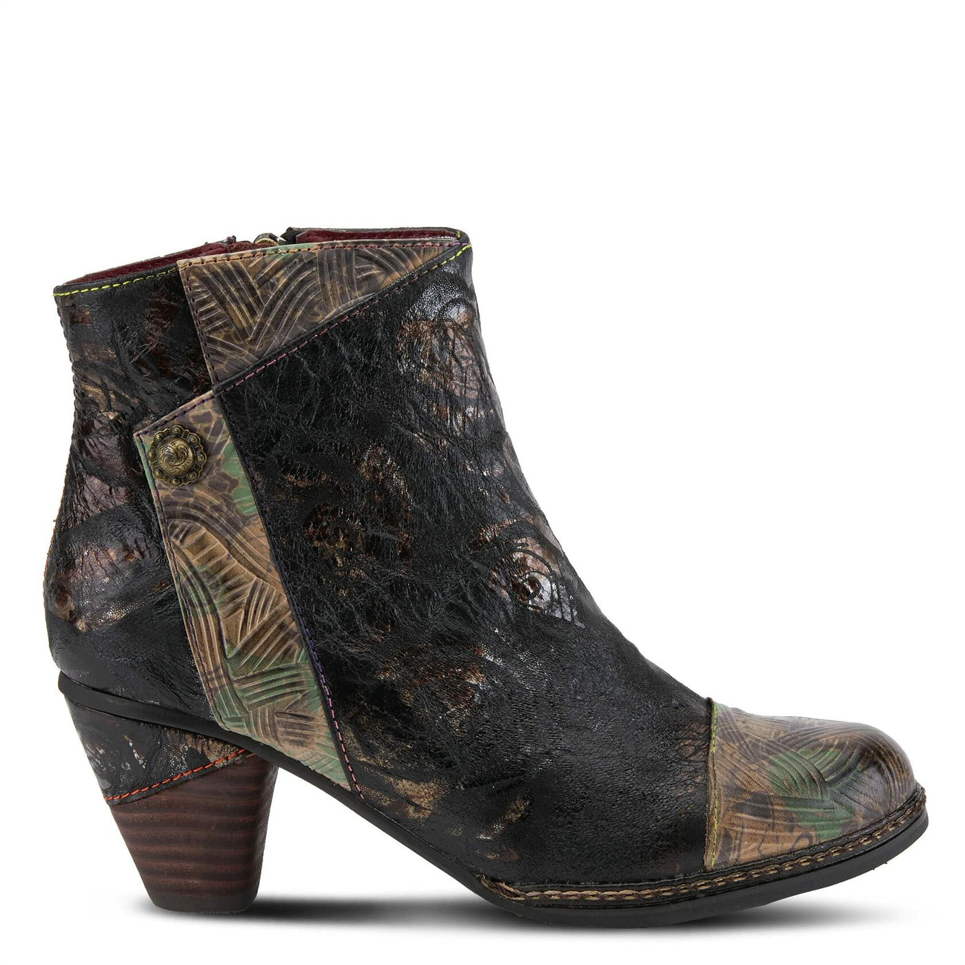 Spring Step L'Artiste Women's Waterlily Boots Black Multi EU 41 / US 9.5-10