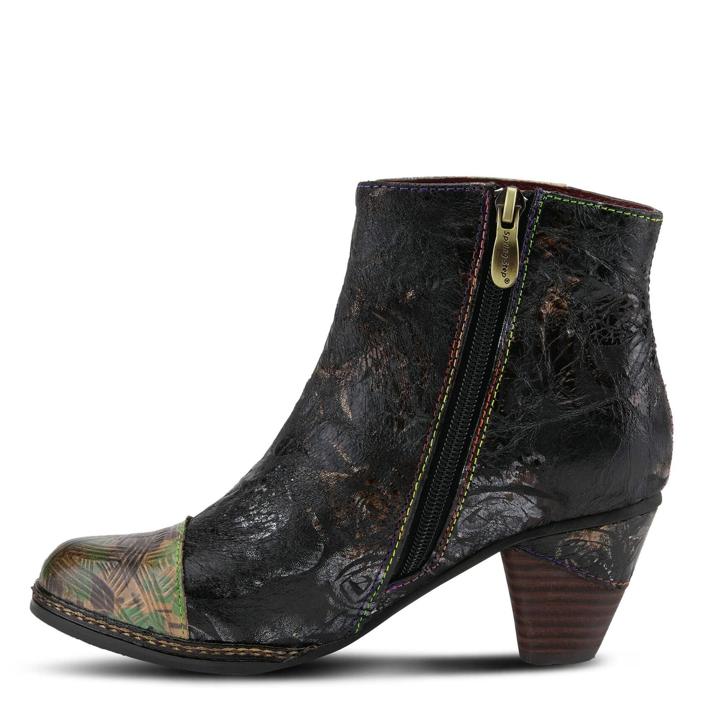 Spring Step L'Artiste Women's Waterlily Boots Black Multi EU 41 / US 9.5-10