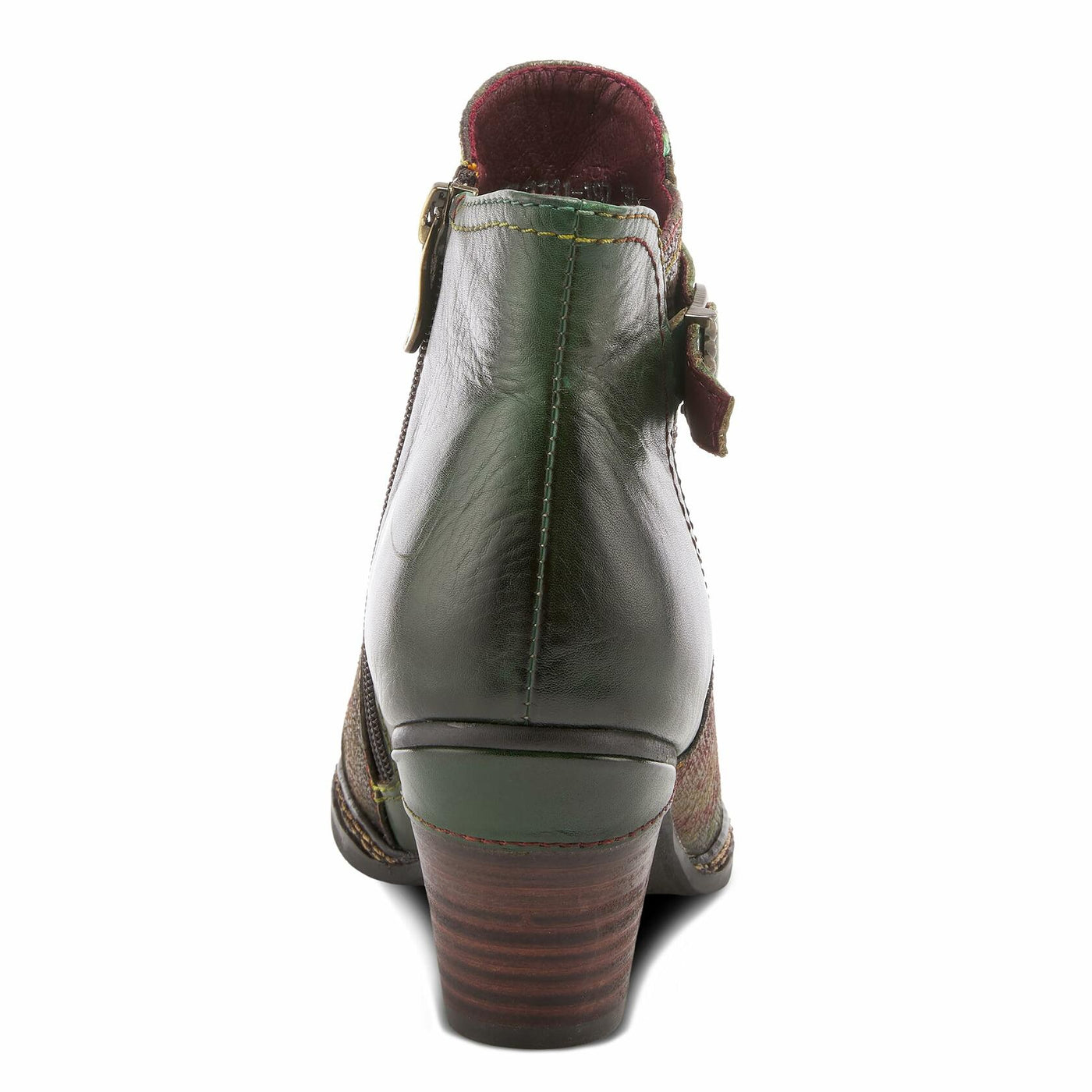 Spring Step L'Artiste Women's Captivate Leather Bootie Olive Multi EU 40 / US 9