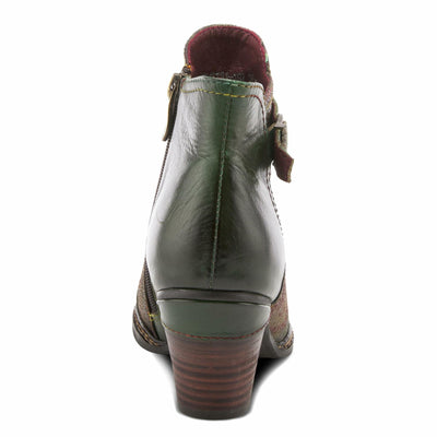 Spring Step L'Artiste Women's Captivate Leather Bootie Olive Multi EU 40 / US 9