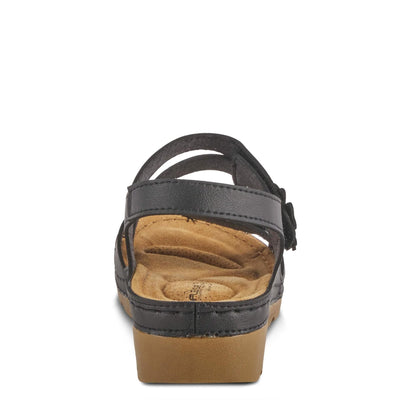 Flexus Women's Poncia Slingback Sandal Black EU 37 / US 6.5-7