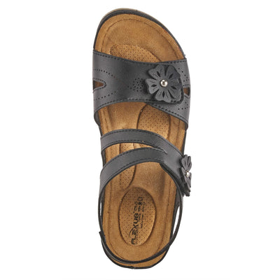 Flexus Women's Poncia Slingback Sandal Black EU 37 / US 6.5-7