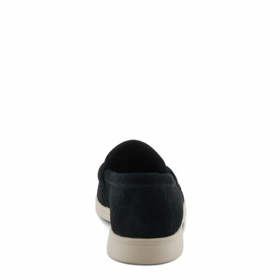 PATRIZIA Women's ISMENE Slip-On Suede Loafers - Almond Toe, Decorative Tassel, Luxurious Comfort Black EU 36 / US 5.5-6
