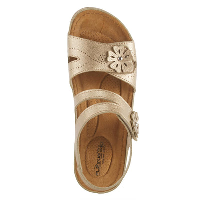 Flexus Women's Poncia Slingback Sandal Gold EU 40 / US 9