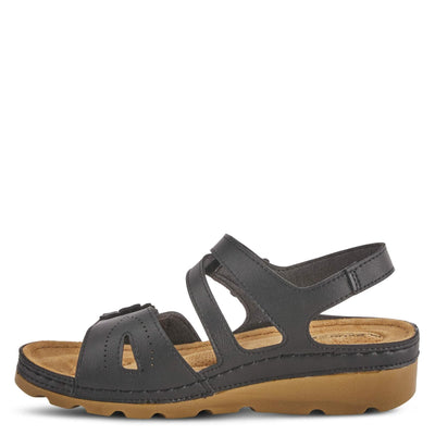 Flexus Women's Poncia Slingback Sandal Black EU 38 / US 7.5-8
