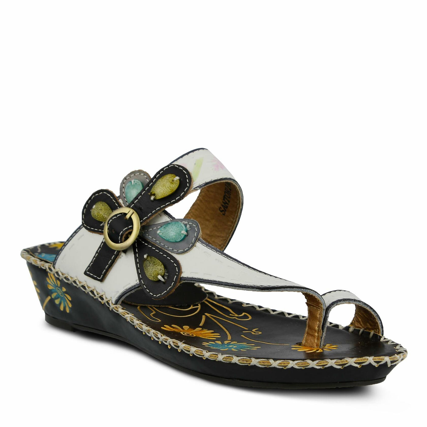 Spring Step L`Artiste Women's Santorini Slide Sandal Gray EU 40 / US 9