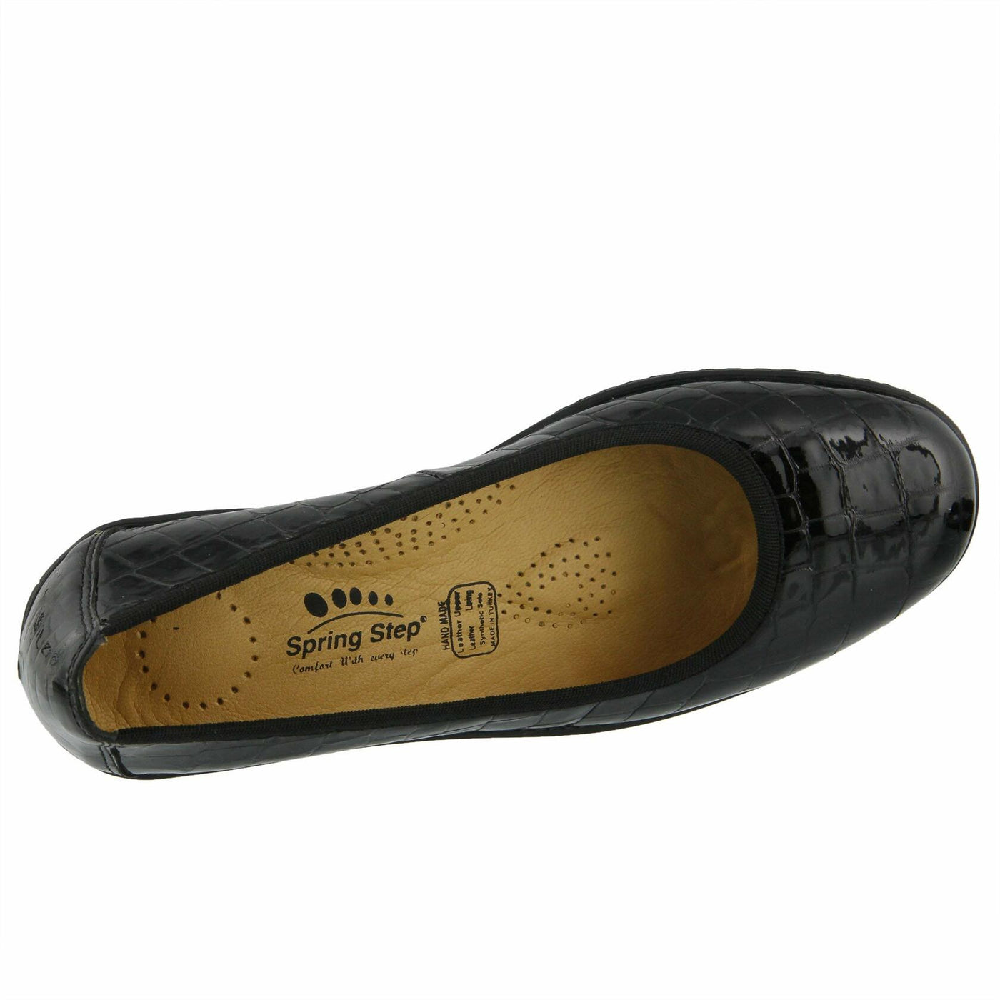Spring Step Women's KARTII Ballet Flat, Black, 7.5-8 Medium US