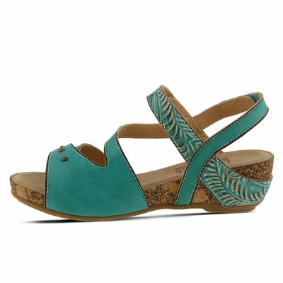 Spring Step L'Artiste Quilana Women's Sandal 42 M EU Turquoise