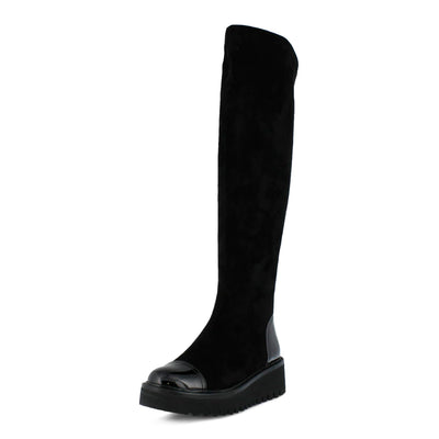 Azura by Spring Step Women's Quappa Riding Boot, Black, 35 EU/5 M US