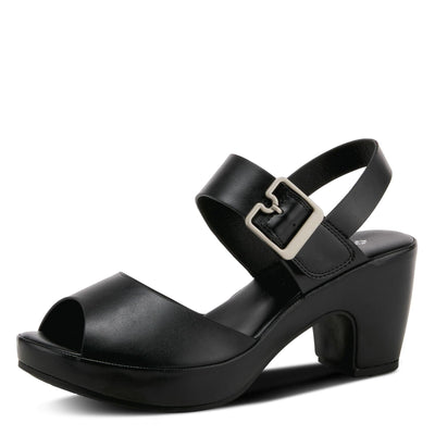 Patrizia Women's Emila Heeled Sandal, Black, 8.5