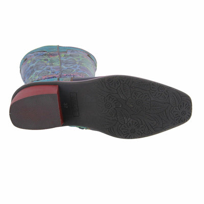 Spring Step L'Artiste Women's Rodeo Boot Turquoise Multi EU 41 / US 9.5-10