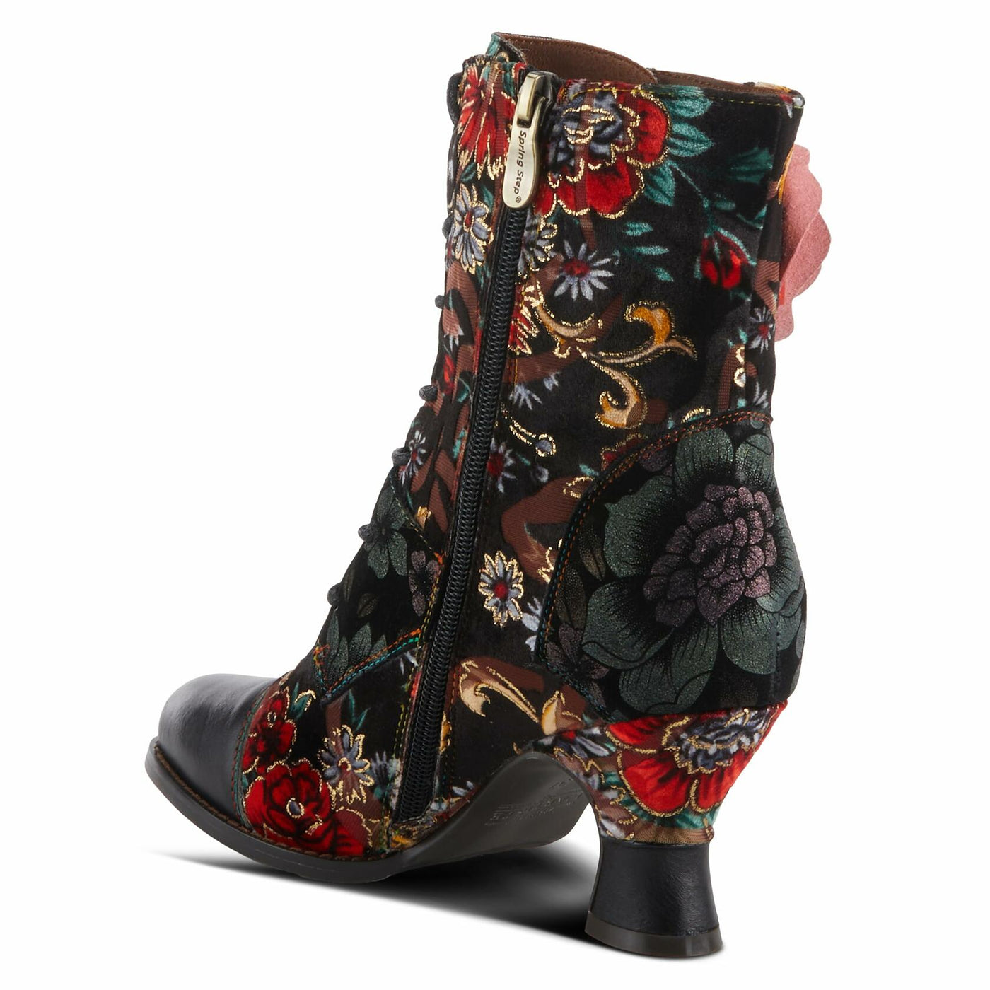L'Artiste by Spring Step Women's Roselia Fashion Boot, Black Multi, 8.5