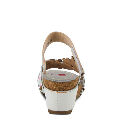Spring Step L'Artiste Women's Delight Ankle Strap Shoe White Multi EU 40 / US 9