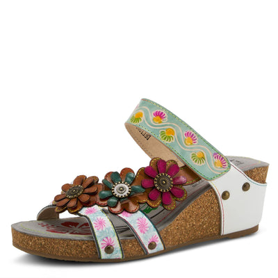Spring Step L'Artiste Women's Delight Ankle Strap Shoe White Multi EU 40 / US 9
