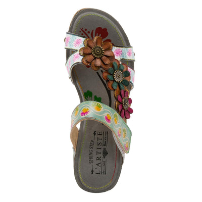 Spring Step L'Artiste Women's Delight Ankle Strap Shoe White Multi EU 40 / US 9