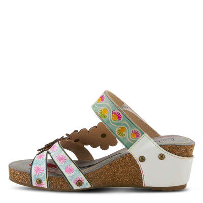 Spring Step L'Artiste Women's Delight Ankle Strap Shoe White Multi EU 40 / US 9