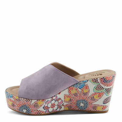 Spring Step Women's Laylani Sandal, Lavender Suede, 9