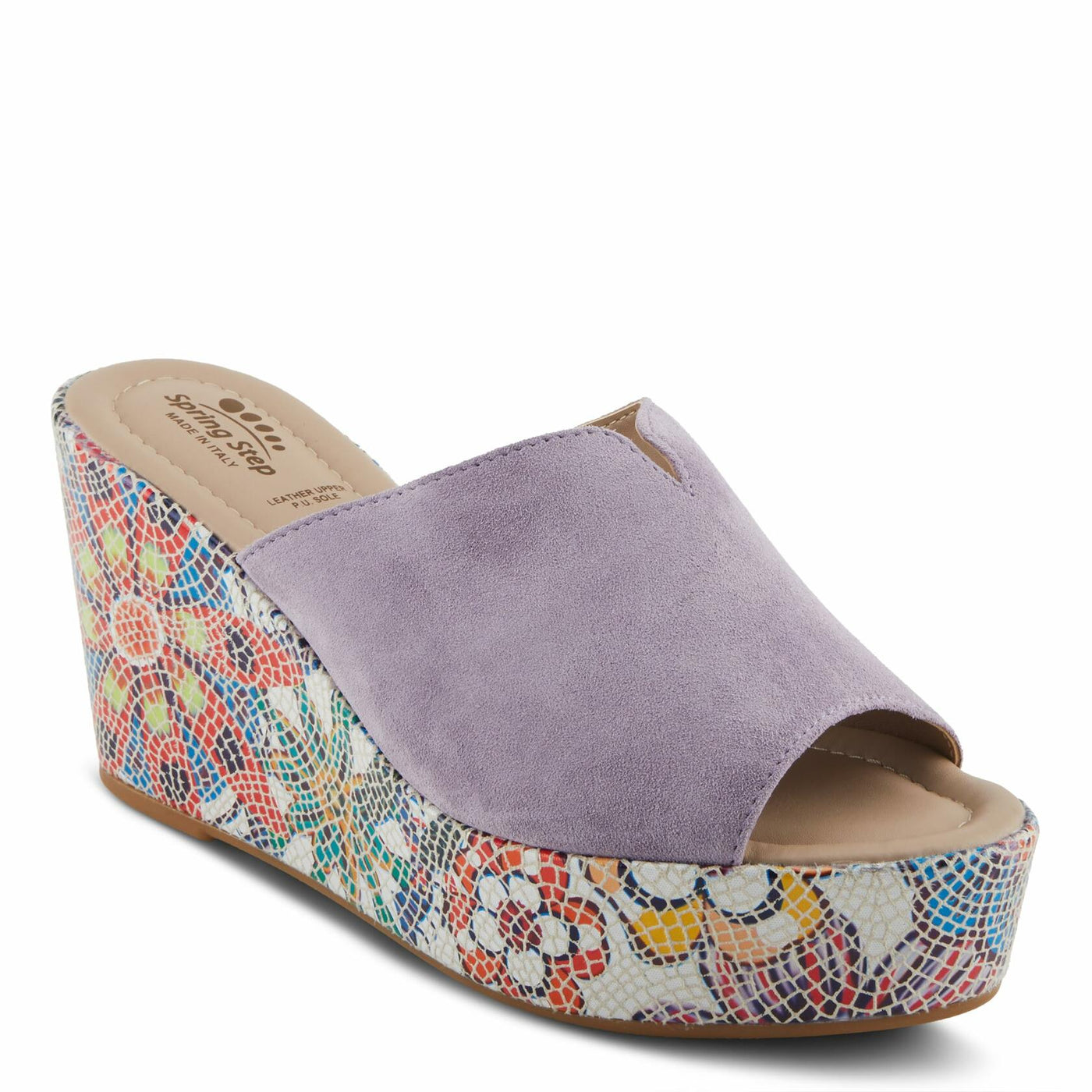 Spring Step Women's Laylani Sandal, Lavender Suede, 9
