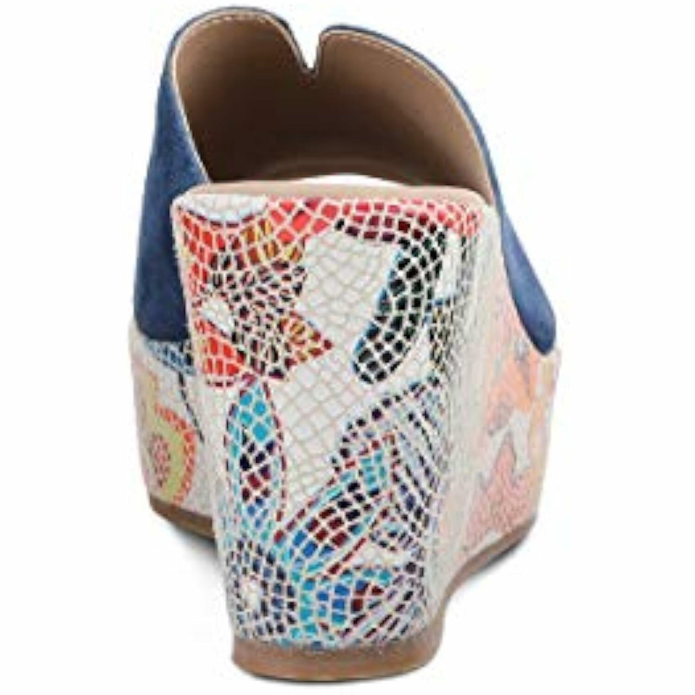 Spring Step Women's Laylani Slide Sandal Blue Suede EU 36 / US 5.5-6