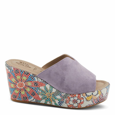 Spring Step Women's Laylani Sandal, Lavender Suede, 9
