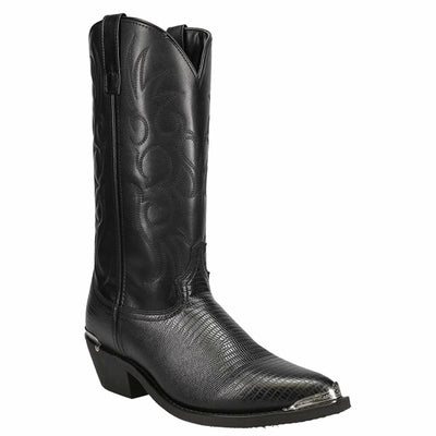 Laredo mens 68085 13" Lizard Print Boot Black 9 D US