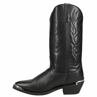 Laredo mens 68085 13" Lizard Print Boot Black 9 D US
