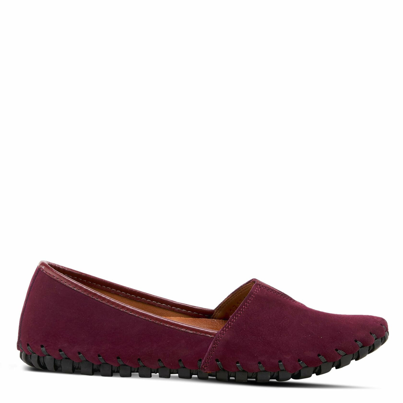 Spring Step Kathaleta-Croco Shoes for Women - Ladies Leather Booties with Rubber Outsole - Comfortable Slip-On Flat Shoes for Womens