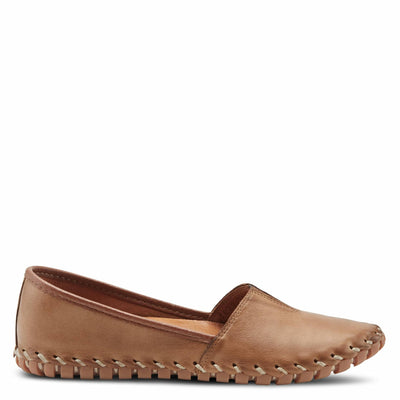 Spring Step Kathaleta Shoes for Women - Ladies Slip-On Shoes with Rubber Outsole - Comfortable Leather Shoes for Womens - Brown EU 42 / US 10.5-11