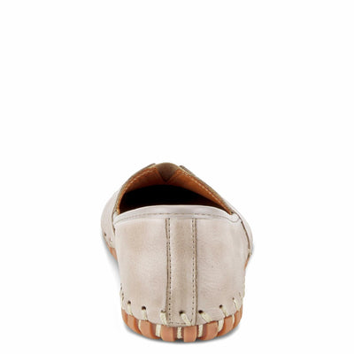 Spring Step Kathaleta-Croco Shoes for Women - Ladies Leather Booties with Rubber Outsole - Comfortable Slip-On Flat Shoes for Womens