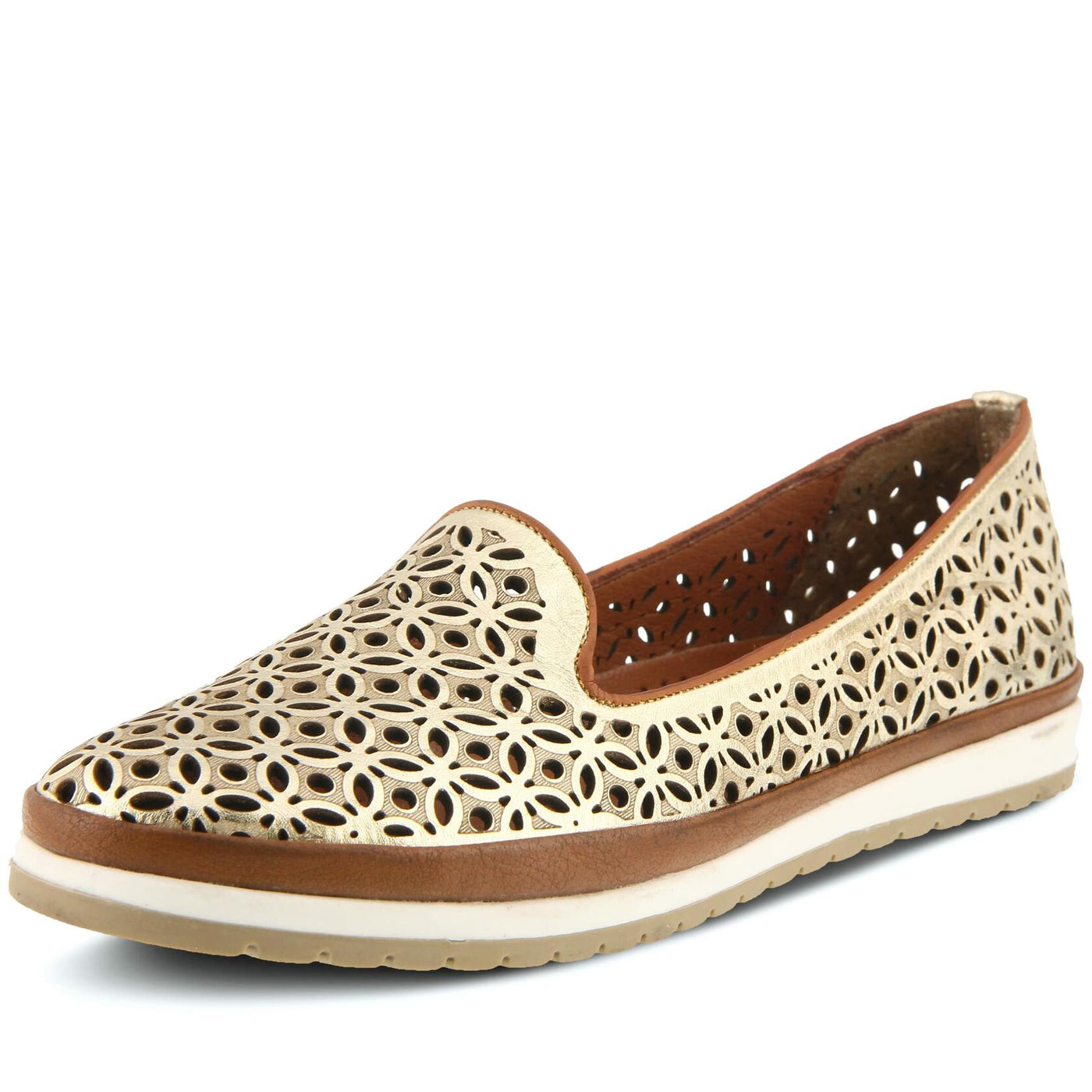 Spring Step Women's Tulisa Moccasin, Gold, 9.5-10