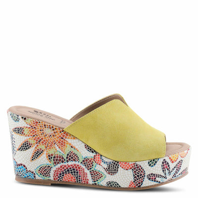 Spring Step Women's Laylani Slide Sandal Yellow Suede EU 40 / US 9