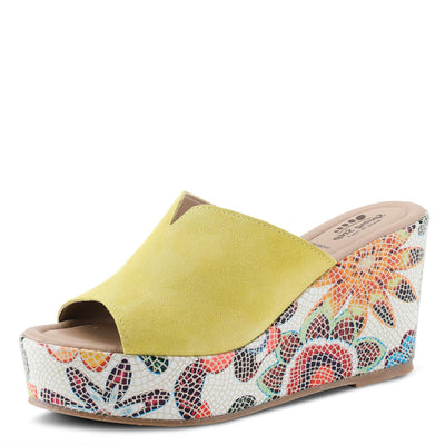 Spring Step Women's Laylani Slide Sandal Yellow Suede EU 40 / US 9